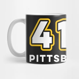 Pittsburgh 412 Area Code Steel City Love The Burgh Mug